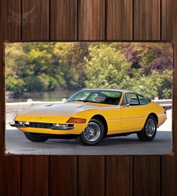 Металлическая табличка Ferrari 365 GTB 4 Daytona US-spec